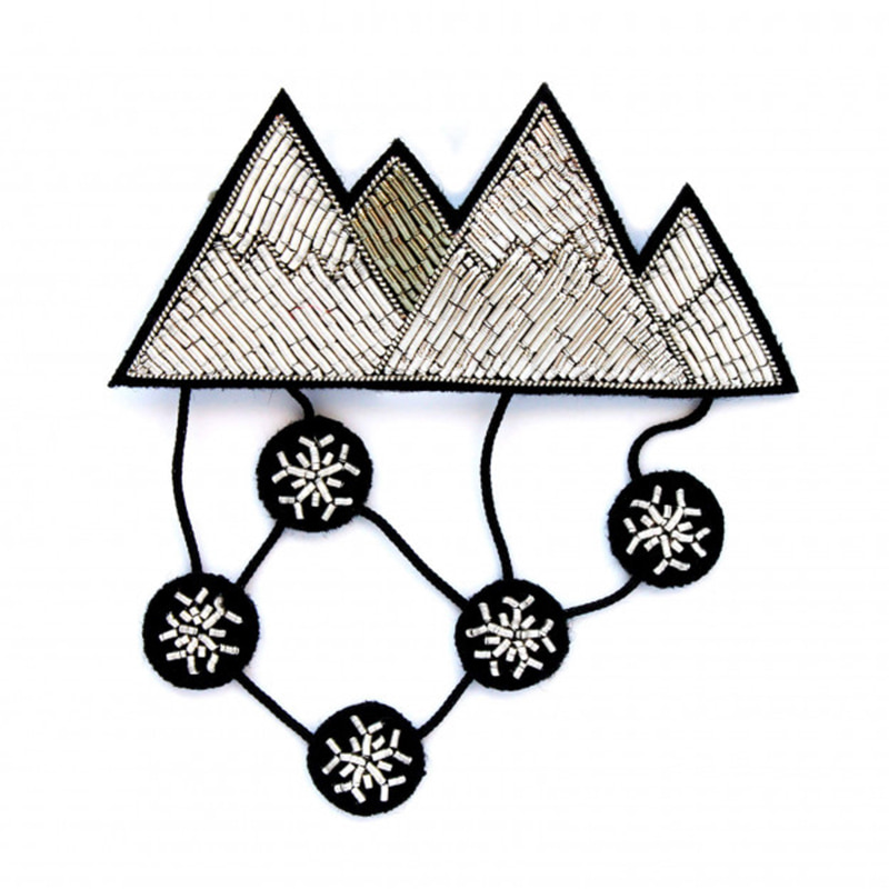 M&amp;L Mountain and snowflakes