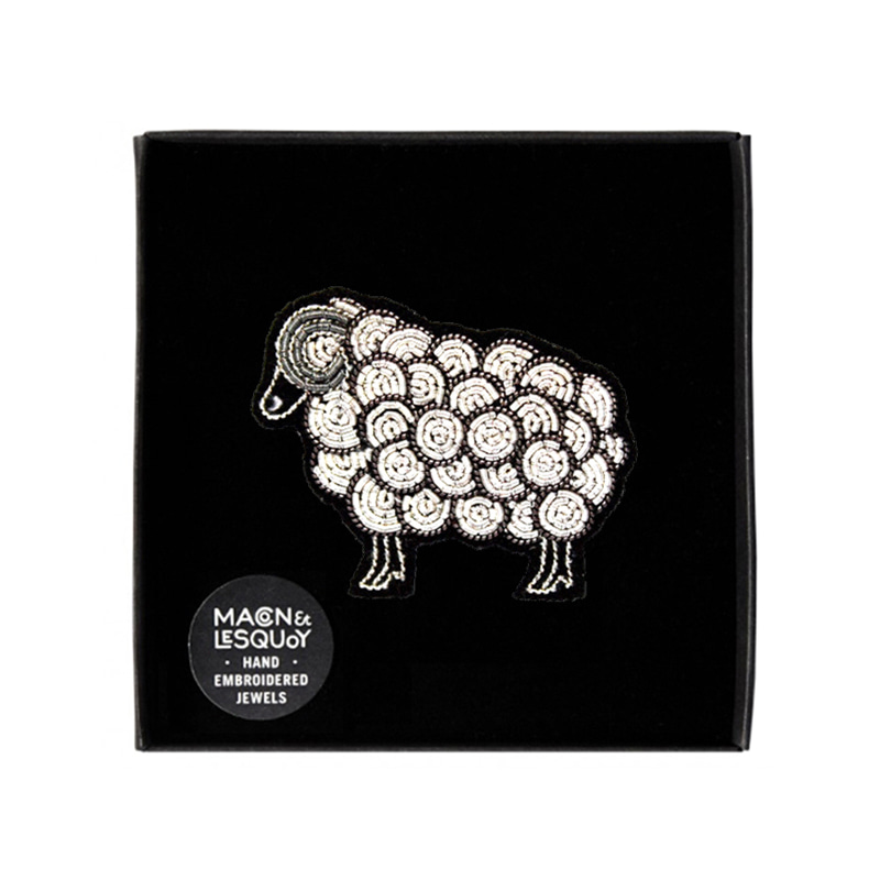 M&amp;L Silver Ram/ Lamb Brooch