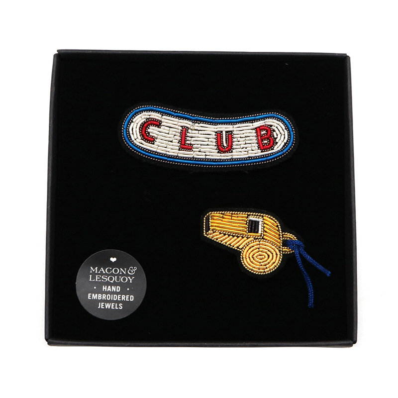 M&amp;L Whistle club Brooches