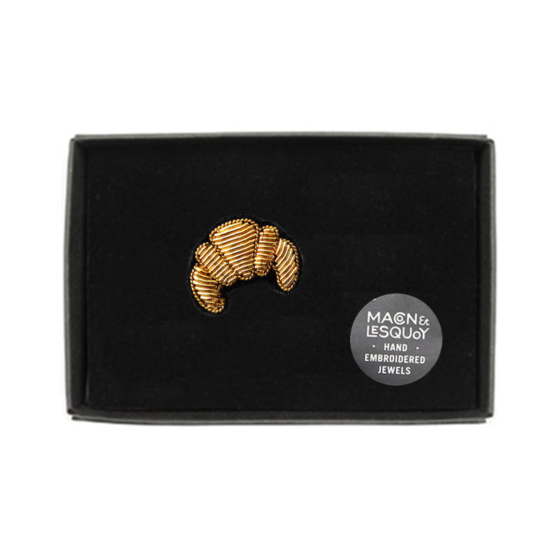M&amp;L French Croissant  Brooch