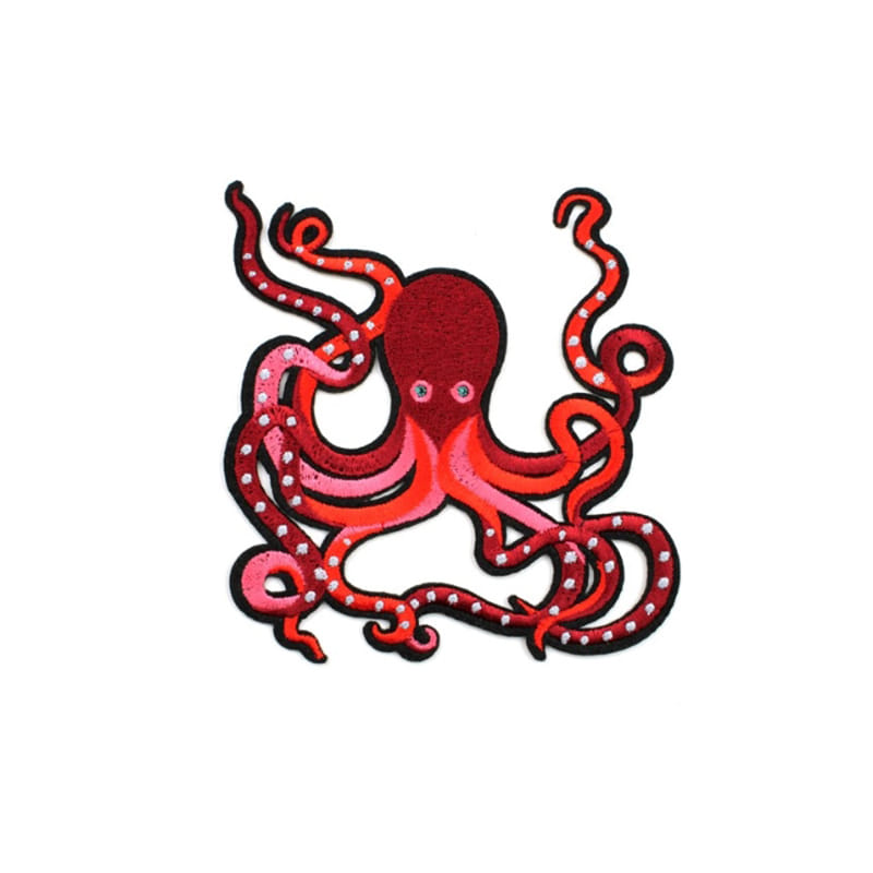 M&amp;L Red Octopus Patch