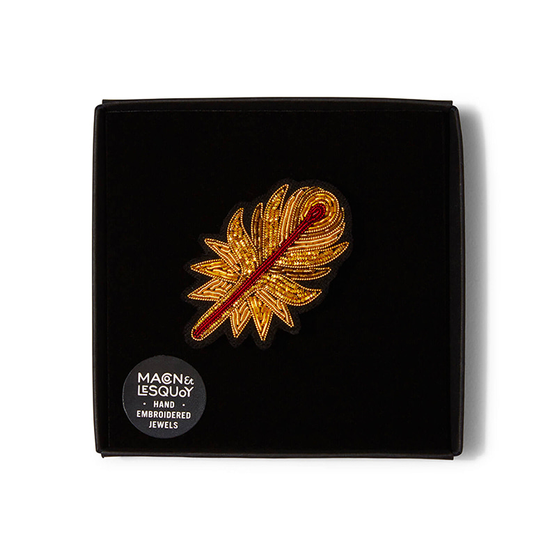 M&amp;L Phoenix feather brooch