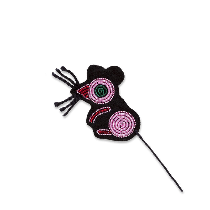 M&amp;L Pink Mouse  brooch